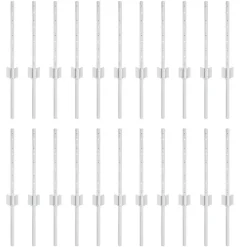 vidaXL Vallas De Jardín-Poste de Valla 22 pcs Plateado 80 cm Acero