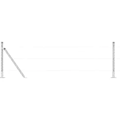 vidaXL Vallas De Jardín-Poste de Valla 52 pcs Gris 3,2 x 3,2 x 50 cm