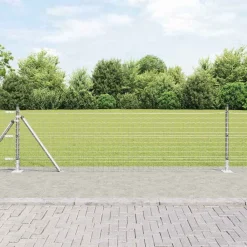 vidaXL Vallas De Jardín-Poste de Valla 52 pcs Gris 3,2 x 3,2 x 50 cm