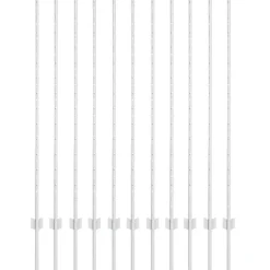 vidaXL Poste de Valla 11 pcs Plateado 140 cm Acero Acero galvanizado/plata Outlet