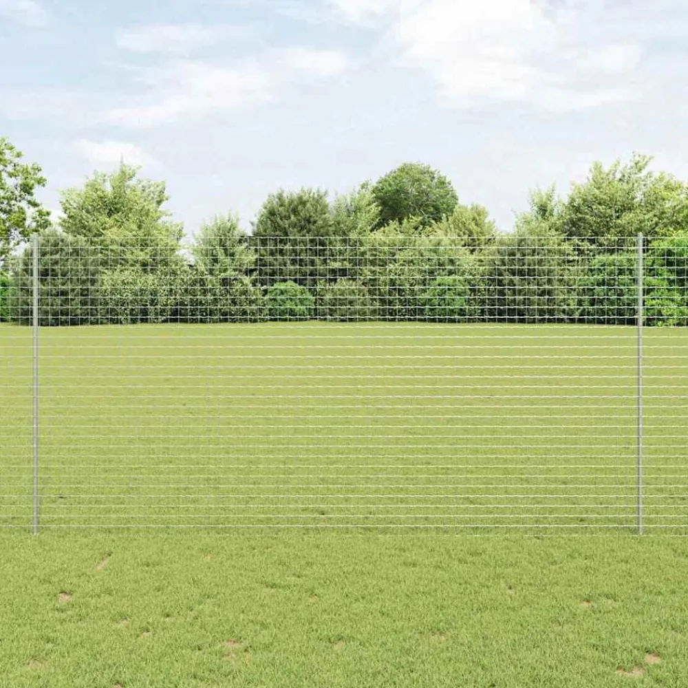 vidaXL Poste de Valla 5 pcs Plateado 150 cm Acero Acero galvanizado/plata Sale