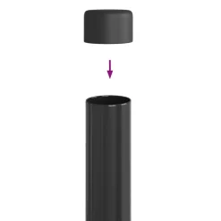 vidaXL Poste de Valla 2 pcs 50 cm Gris Sale