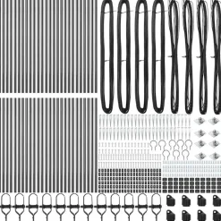vidaXL Poste de Valla 52 pcs 3,2 x 3,2 x 105 cm Gris New