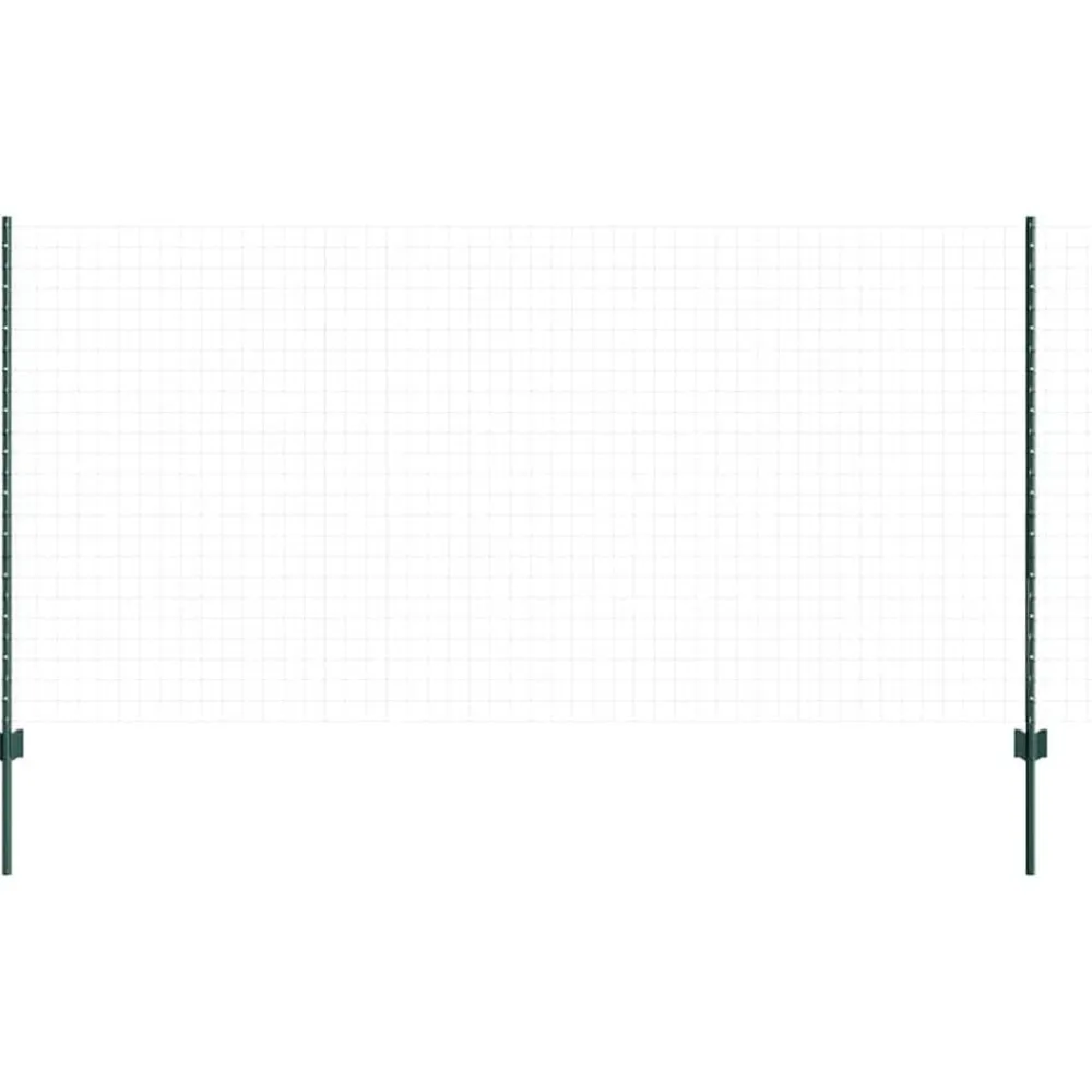 vidaXL Poste de Valla 5 pcs Verde 120 cm Acero Acero/verde Sale