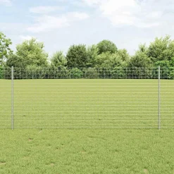vidaXL Poste de Valla 44 pcs Plateado 140 cm Acero Acero galvanizado/plata Online