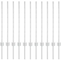 vidaXL Vallas De Jardín-Poste de Valla 11 pcs Plateado 80 cm Acero
