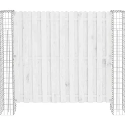 vidaXL Vallas De Jardín-Poste de Valla 2 pcs Plateado 20 x 20 x 190 cm Metal