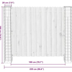 vidaXL Vallas De Jardín-Poste de Valla 2 pcs Plateado 20 x 20 x 190 cm Metal
