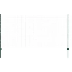 vidaXL Poste de Valla 44 pcs Verde 160 cm Acero Acero/verde Sale
