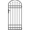 vidaXL Poste de Valla con cerradura Assen Gris 200 x 88 x 14 cm Acero Online