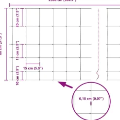 vidaXL Poste de Valla Galvanizado 25 x 0,8 m Acero