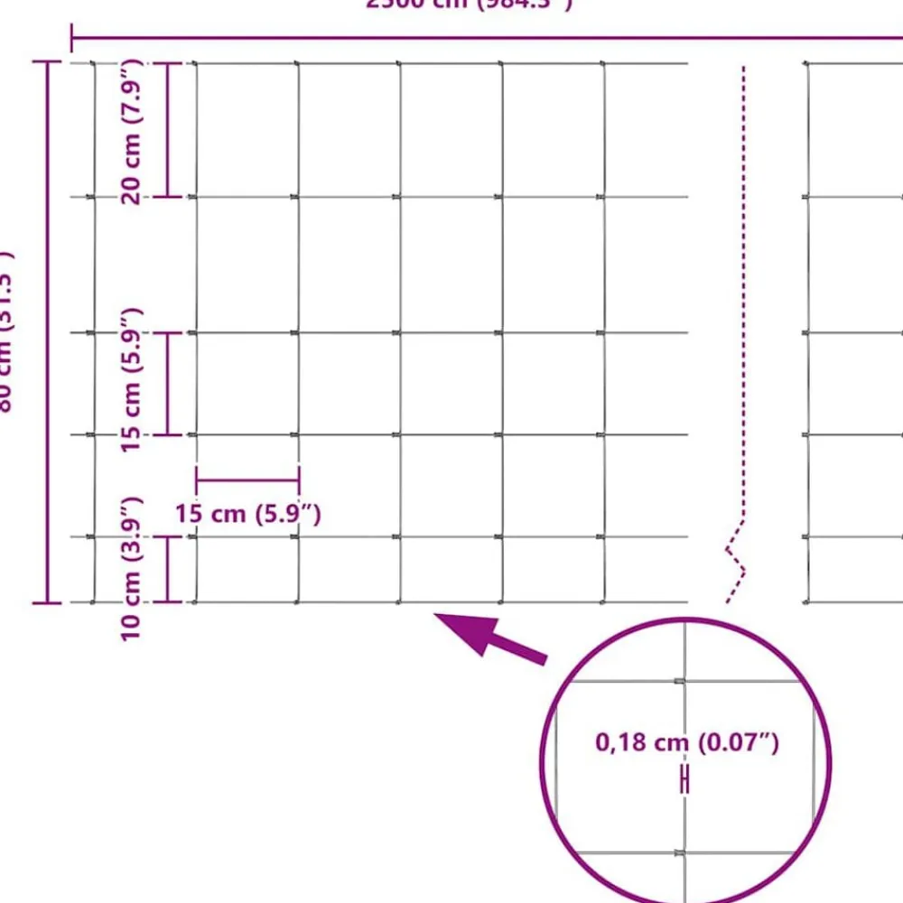 vidaXL Poste de Valla Galvanizado 25 x 0,8 m Acero