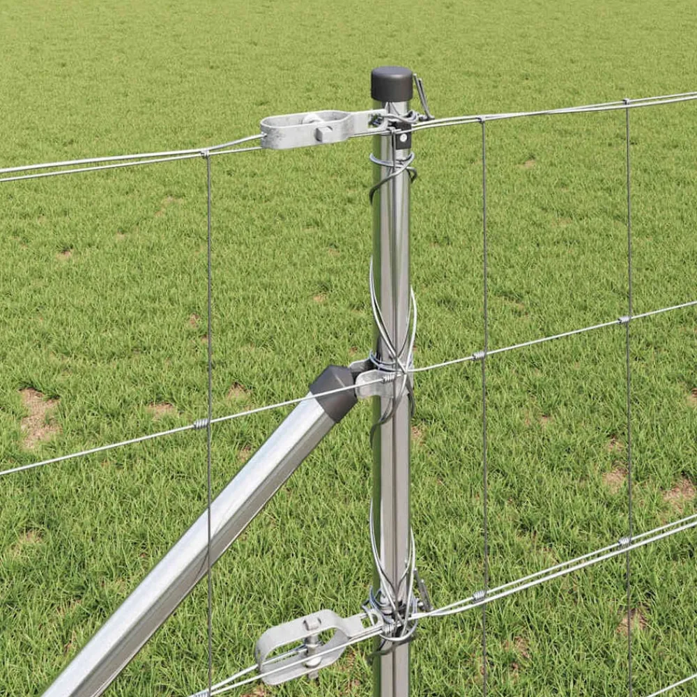 vidaXL Poste de Valla Galvanizado 25 x 0,8 m Acero
