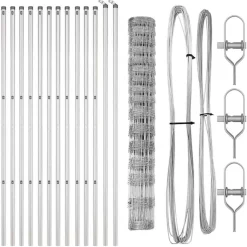 vidaXL Poste de Valla Galvanizado 25 x 0,8 m Acero