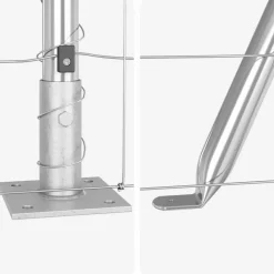 vidaXL Poste de Valla Galvanizado 25 x 0,8 m Acero Online