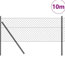 vidaXL Vallas De Jardín-Poste de Valla 10 x 0,4 m (malla de 40 x 40 mm)