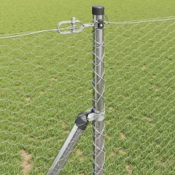 vidaXL Poste de Valla Plateado 100 x 1,2 m (malla de 25 mm) Acero Acero galvanizado Sale