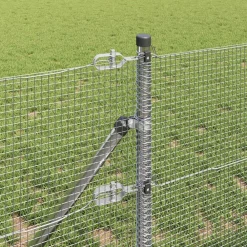 vidaXL Vallas De Jardín-Poste de Valla Plateado 10 x 0,4 m (malla de 12 x 12 mm) Acero