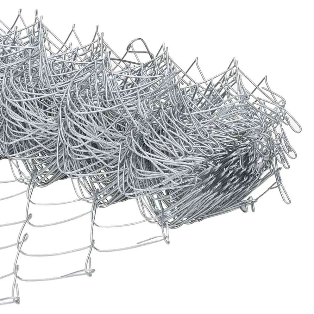 vidaXL Poste de Valla Plateado 10 x 0,4 m (malla de 40 x 40 mm) Acero Acero galvanizado Online