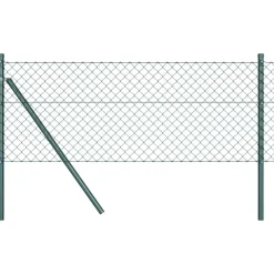 vidaXL Poste de Valla 10 x 0,4 m (malla de 40 x 40 mm) Verde Outlet