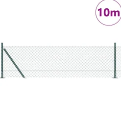 vidaXL Poste de Valla 10 x 0,4 m (malla de 40 x 40 mm) Verde Best