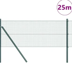 vidaXL Vallas De Jardín-Poste de Valla 25 x 0,4 m (malla de 19 x 19 mm)