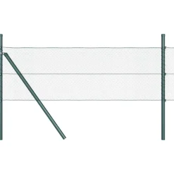 vidaXL Poste de Valla Verde 25 x 0,5 m (malla de 13 mm) Acero Verde bosque