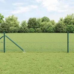 vidaXL Poste de Valla 10 x 0,4 m (malla de 12 x 12 mm) Verde Clearance