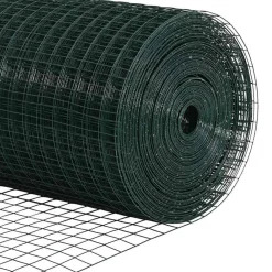 vidaXL Poste de Valla 10 x 0,4 m (malla de 12 x 12 mm) Verde Clearance