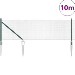 vidaXL Poste de Valla 10 x 0,4 m (malla de 12 x 12 mm) Verde Clearance