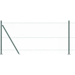 vidaXL Poste de Valla Verde 25 x 1 m (malla de 25 mm) Acero Verde oscuro Sale