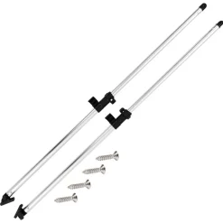 vidaXL Postes de soporte de toldos bimini para barcos 2 uds aluminio Best