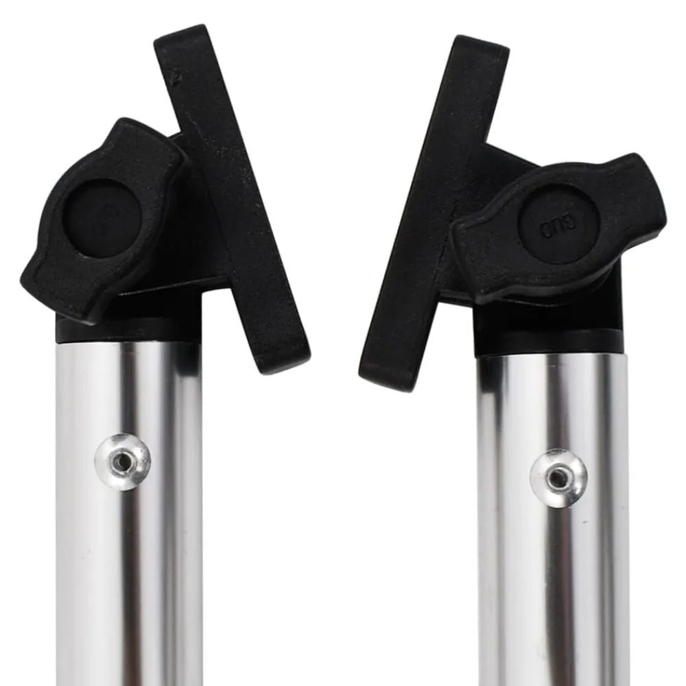 vidaXL Postes de soporte de toldos bimini para barcos 2 uds aluminio Best