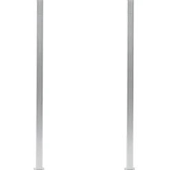 vidaXL Postes de valla 2 unidades aluminio 185 cm Plateado Hot