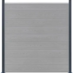 vidaXL Vallas De Jardín-Postes de valla 2 unidades aluminio 185 cm