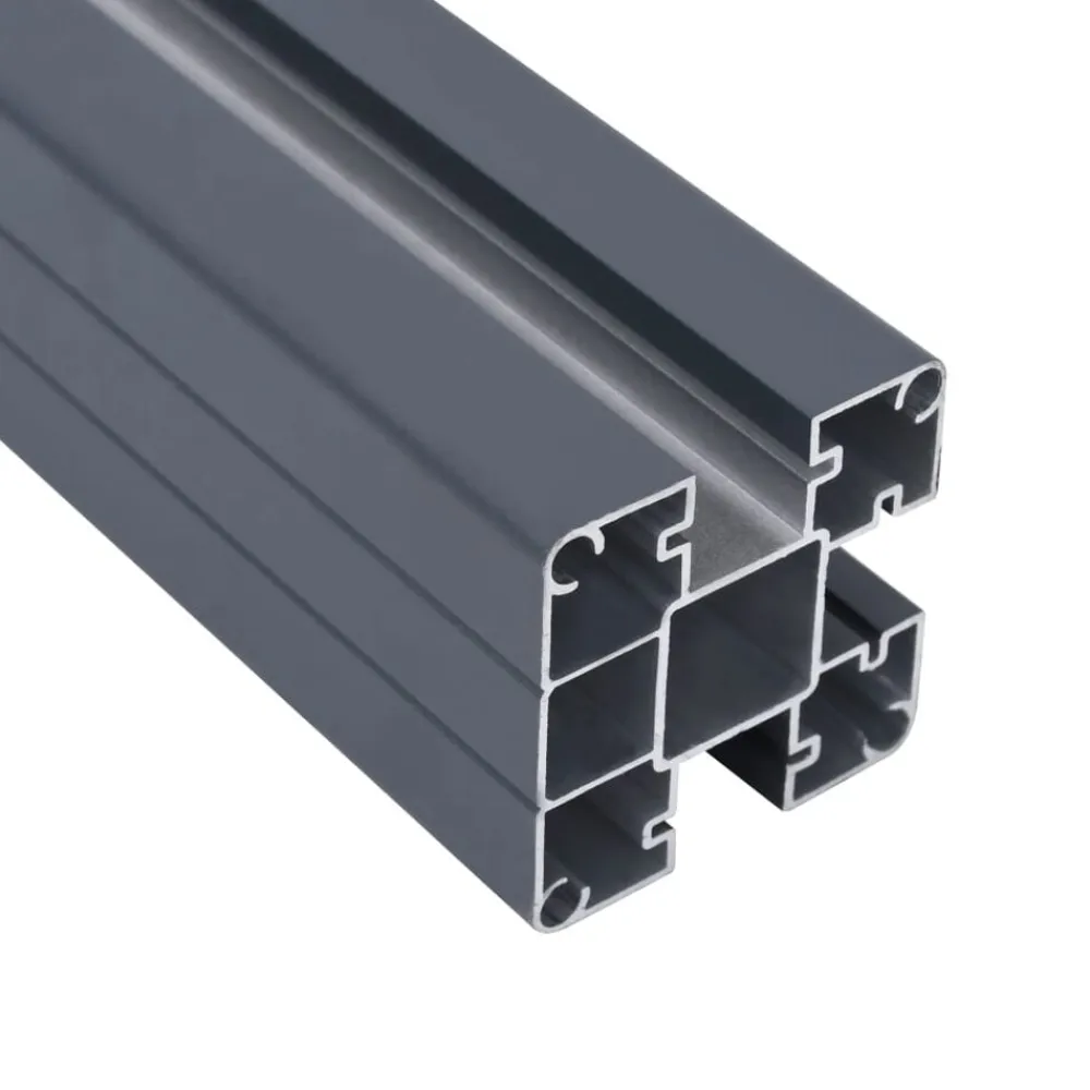 vidaXL Vallas De Jardín-Postes de valla 2 unidades aluminio 185 cm