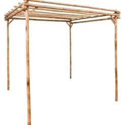 vidaXL Jardín-Pérgola de bambú 170x170x220 cm