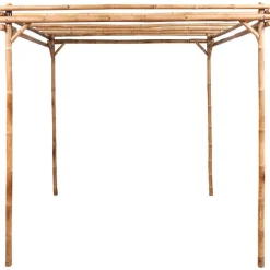 vidaXL Jardín-Pérgola de bambú 170x170x220 cm