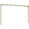 vidaXL Jardín-Pérgola de jardín madera de pino impregnada 360x200x60 cm