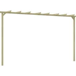 vidaXL Jardín-Pérgola de jardín madera de pino impregnada 360x200x60 cm