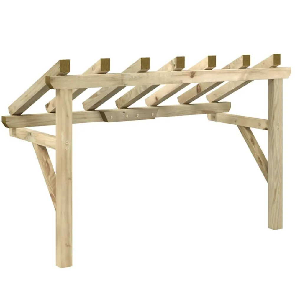 vidaXL Pérgola de puerta madera maciza de pino 200x100x100 cm Best