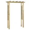 vidaXL Jardín-Pérgola/Arco de rosas madera impregnada 150x60x204 cm