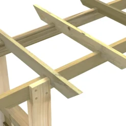 vidaXL Jardín-Pérgola/Arco de rosas madera impregnada 150x60x204 cm