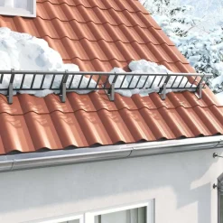 vidaXL Vallas De Jardín-Protección de Nieve para Techo 100 x 2,5 x 20 cm