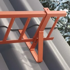vidaXL Protección de Nieve para Techo 100 x 29,5 x 34,5 cm Acero Rojo