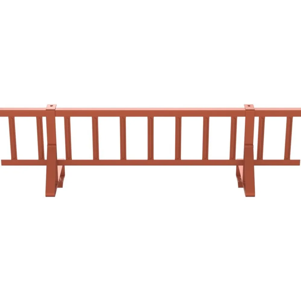 vidaXL Protección de Nieve para Techo 100 x 29,5 x 34,5 cm Acero Rojo
