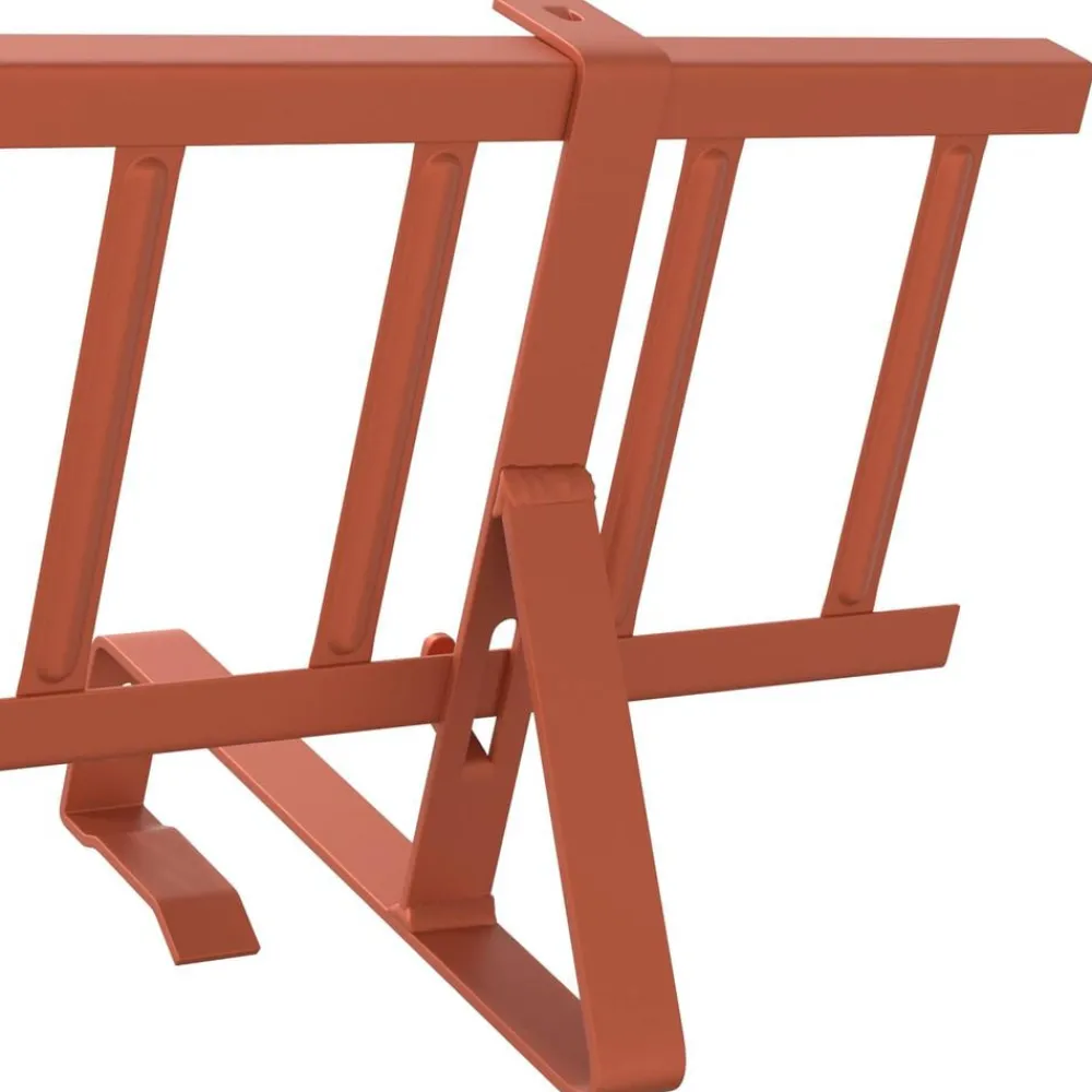 vidaXL Protección de Nieve para Techo 100 x 29,5 x 34,5 cm Acero Rojo