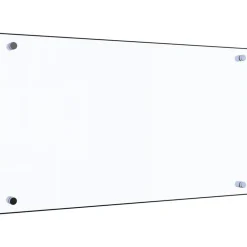 vidaXL Protector contra salpicaduras cocina vidrio templado 70x40 cm Transparente Hot