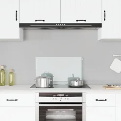 vidaXL Protector contra salpicaduras cocina vidrio templado 70x40 cm Transparente Hot