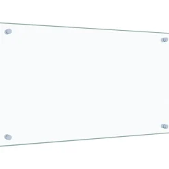 vidaXL Protector contra salpicaduras cocina vidrio templado 70x40 cm Transparente Hot